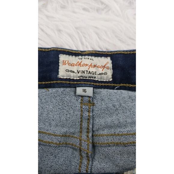 Weatherproof Vintage Girl's Size 16 Skinny Fit Jeans Blue Denim Jeans - Picture 3 of 10